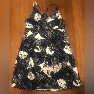 Patagonia Black and White Floral Mini Dress